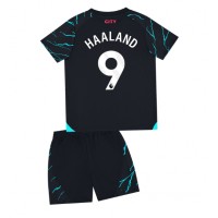 Manchester City Erling Haaland #9 Rezervni Dres za djecu 2023-24 Kratak Rukav (+ Kratke hlače)